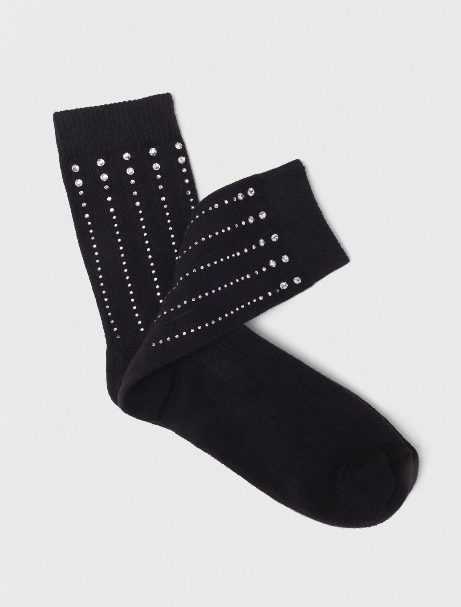 Chaussettes en coton à strass