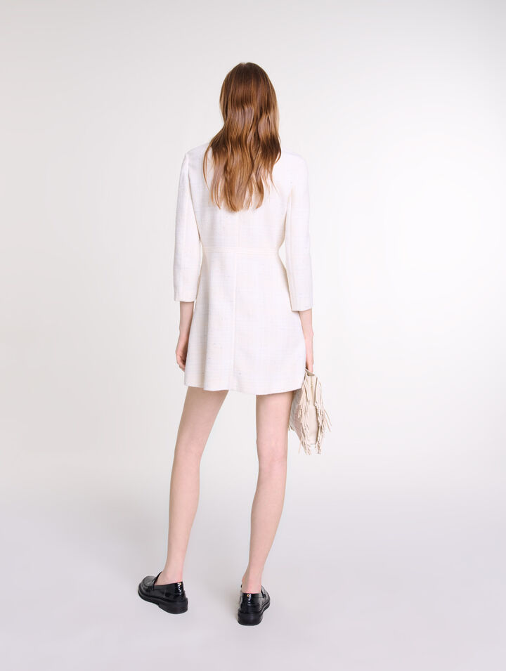 Robe courte en tweed
