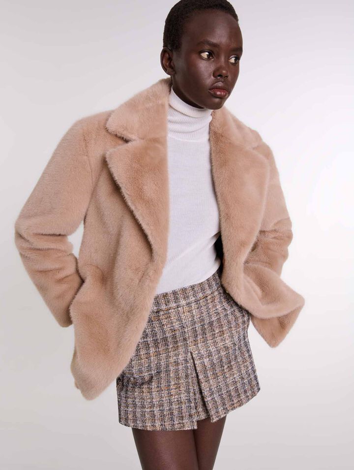 Manteau en fausse fourrure