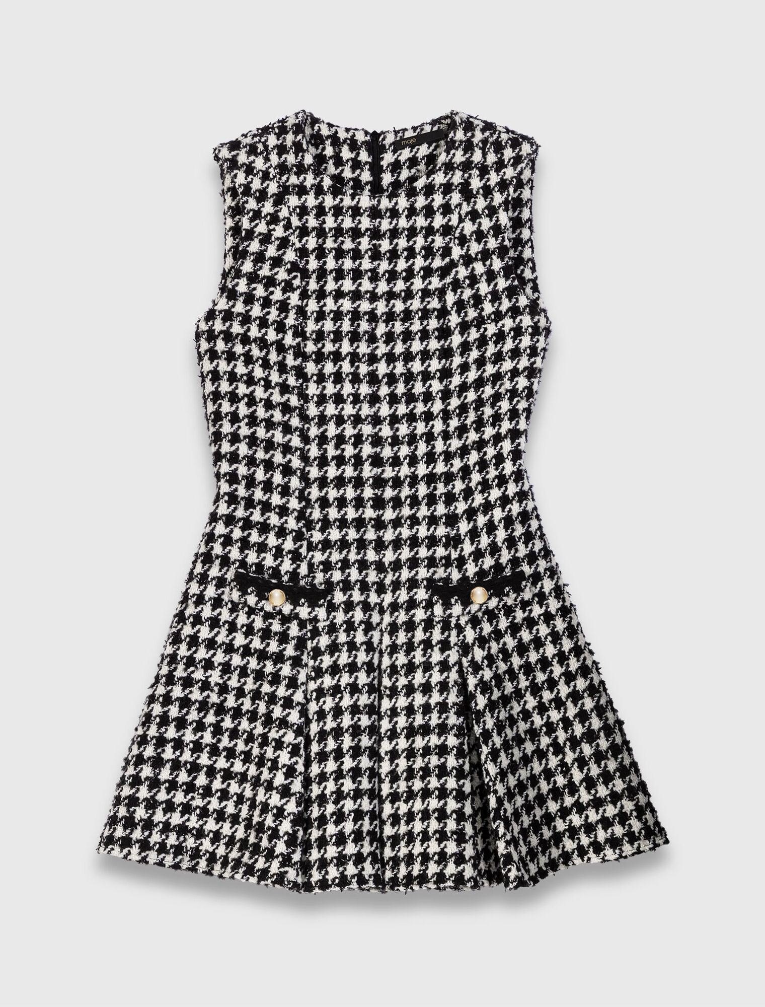 Robe en tweed évasée
