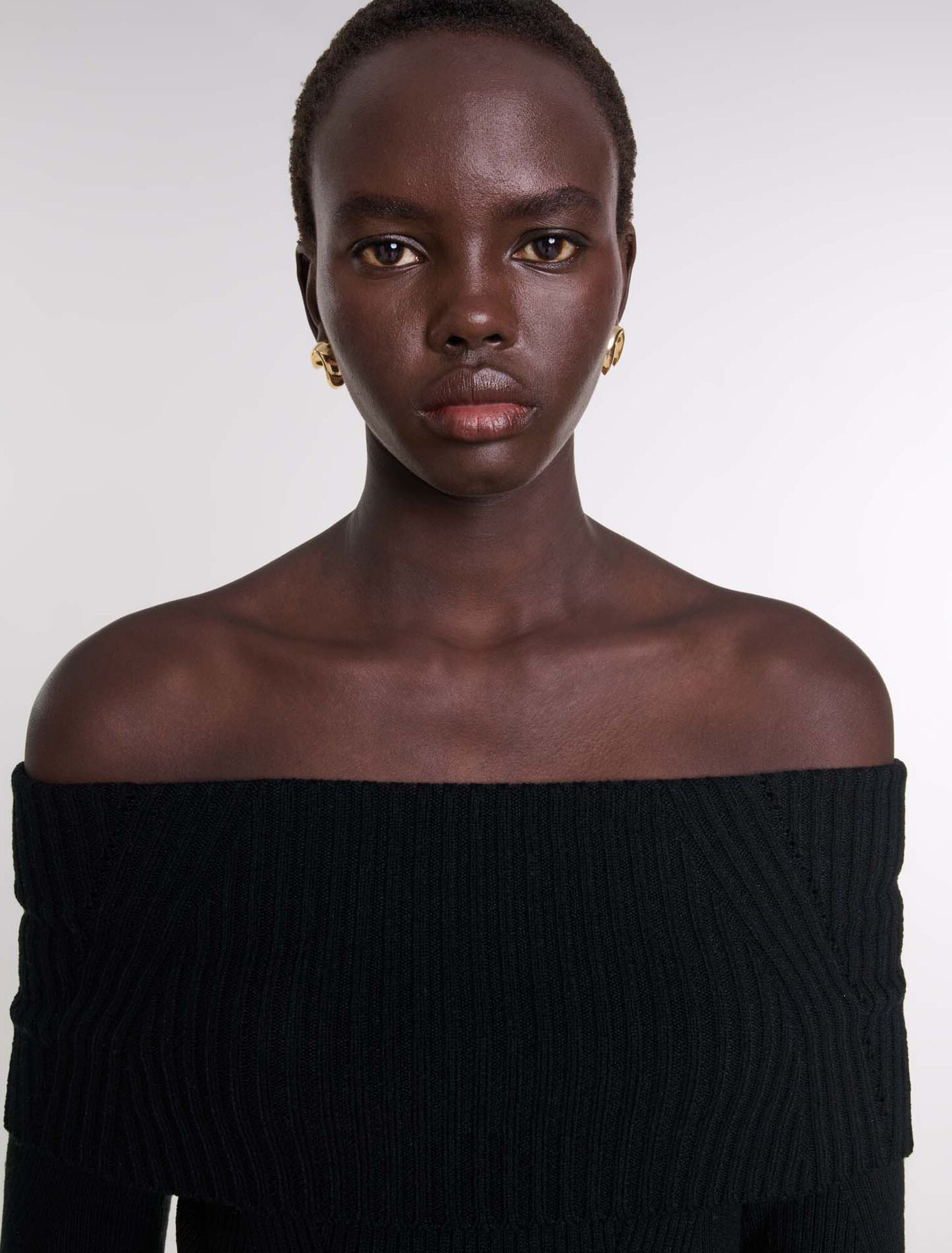 Robe longue en maille