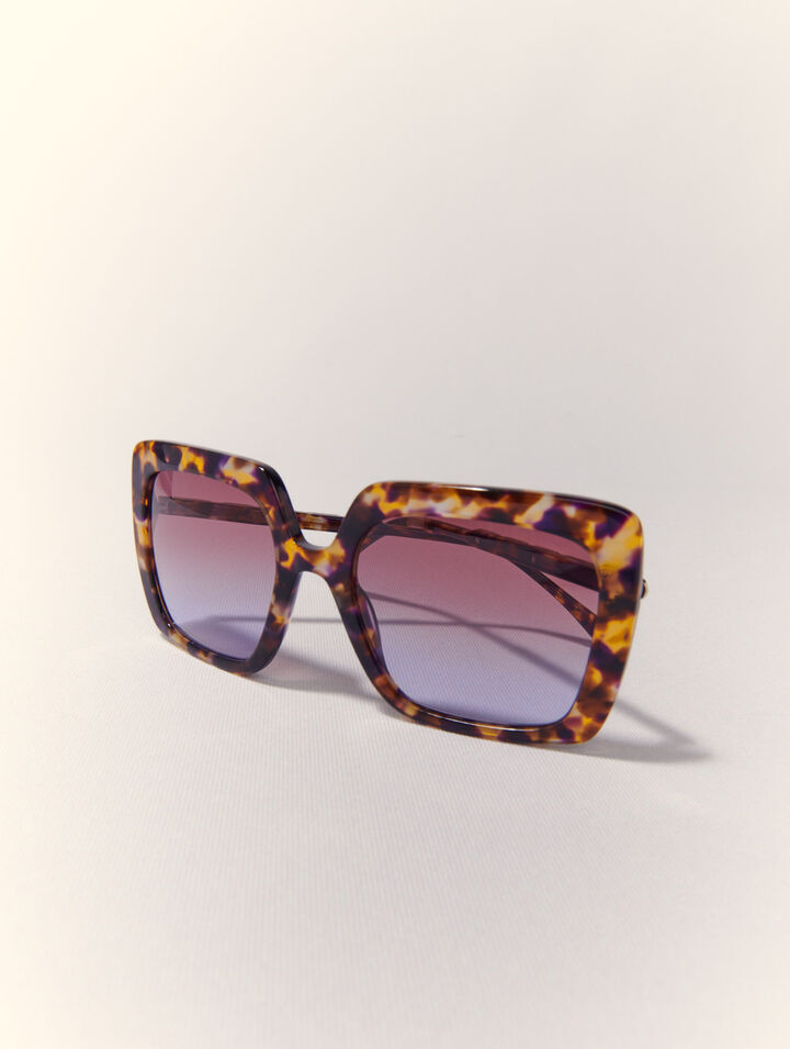 Lunettes rectangles en acétate
