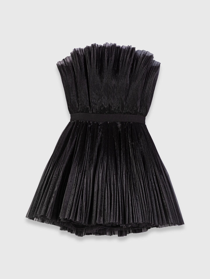 Robe bustier en tulle et organza
