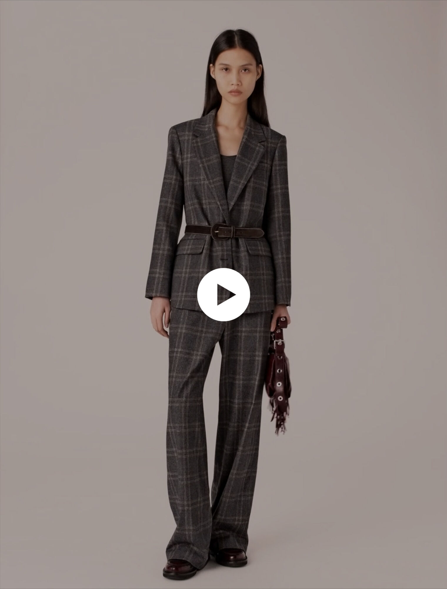 Veste de tailleur à carreaux 