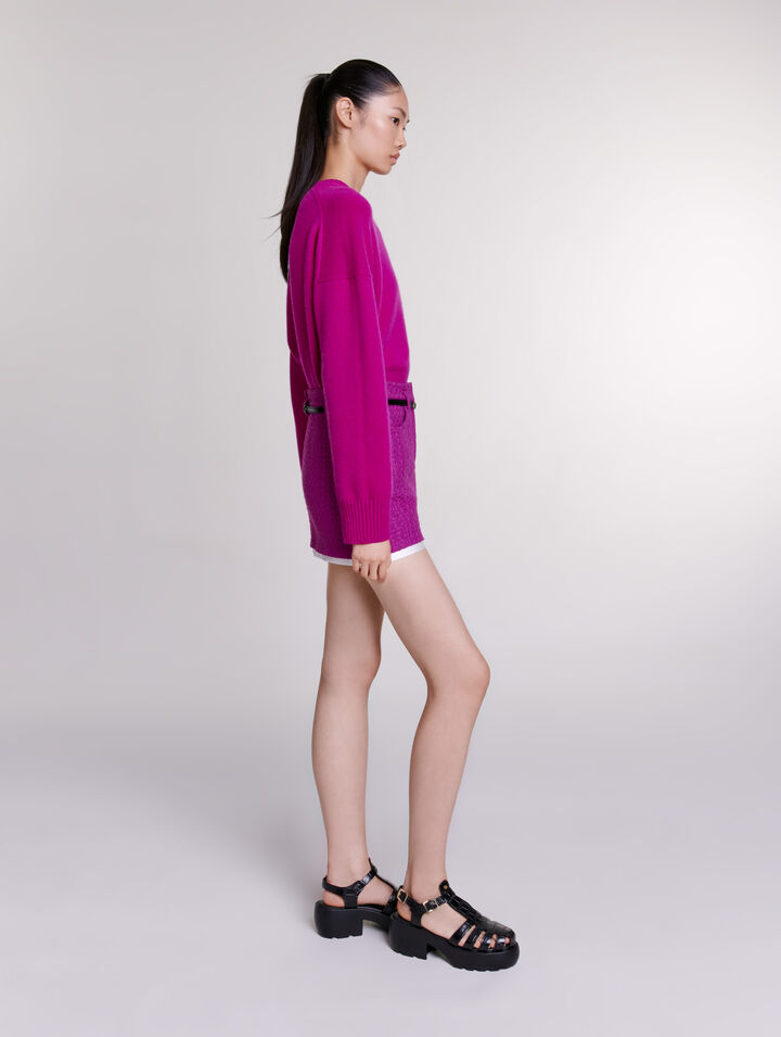 Mini-jupe en tweed