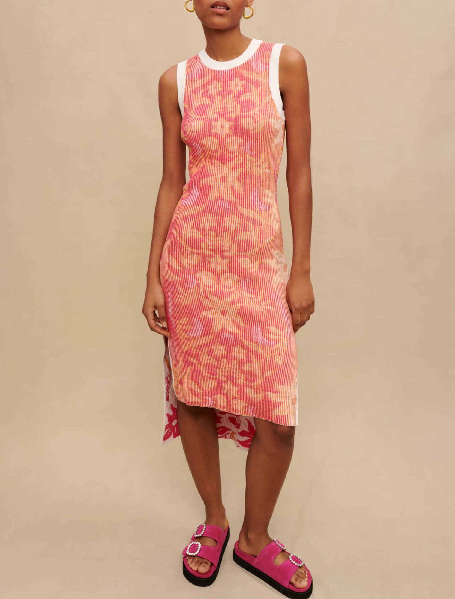 Printed reversible dress