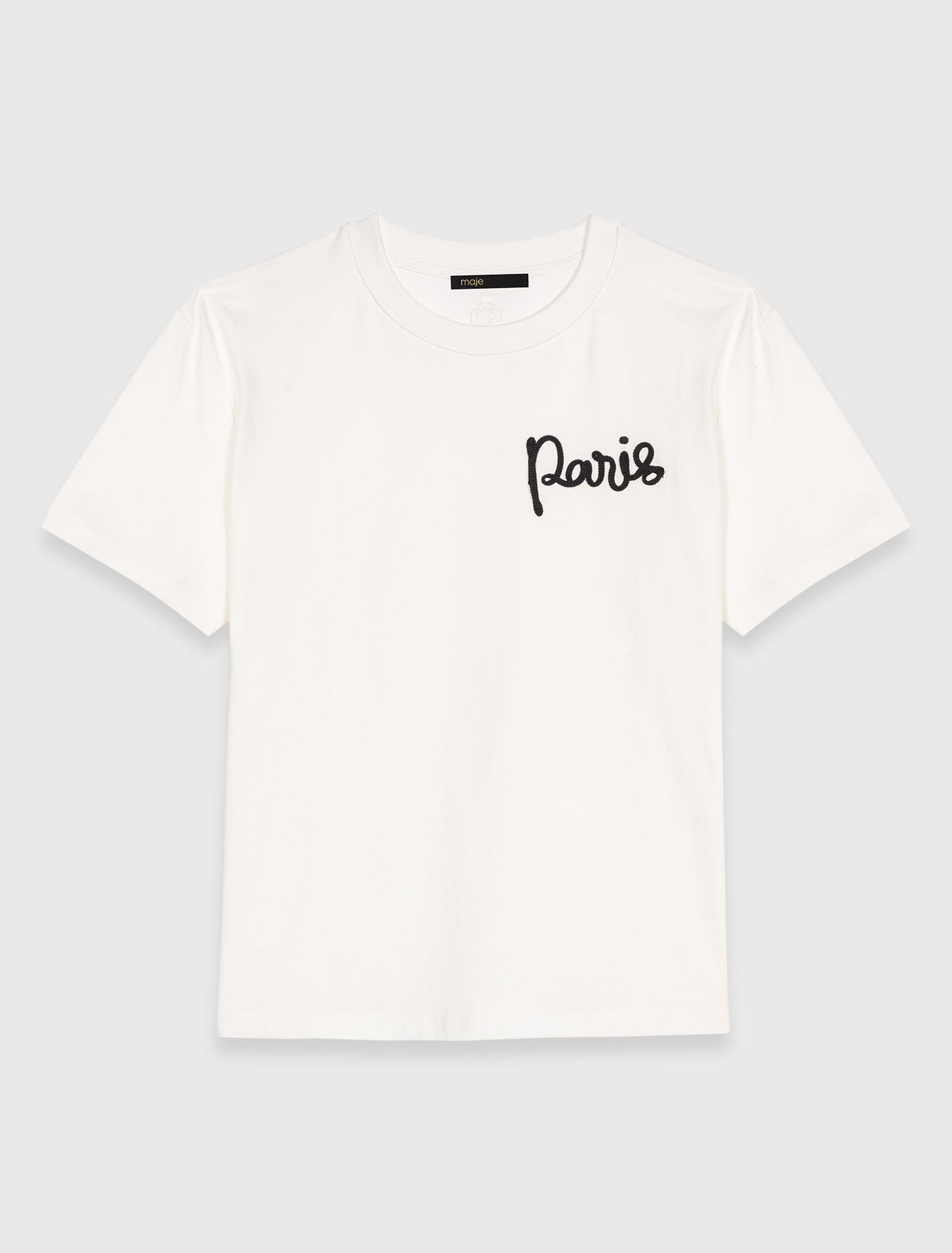 Tee shirt avec logo Paris brodé