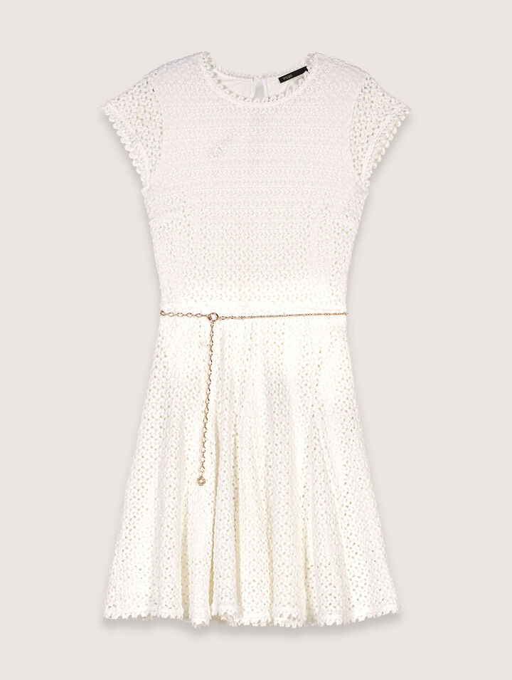 Robe courte en crochet