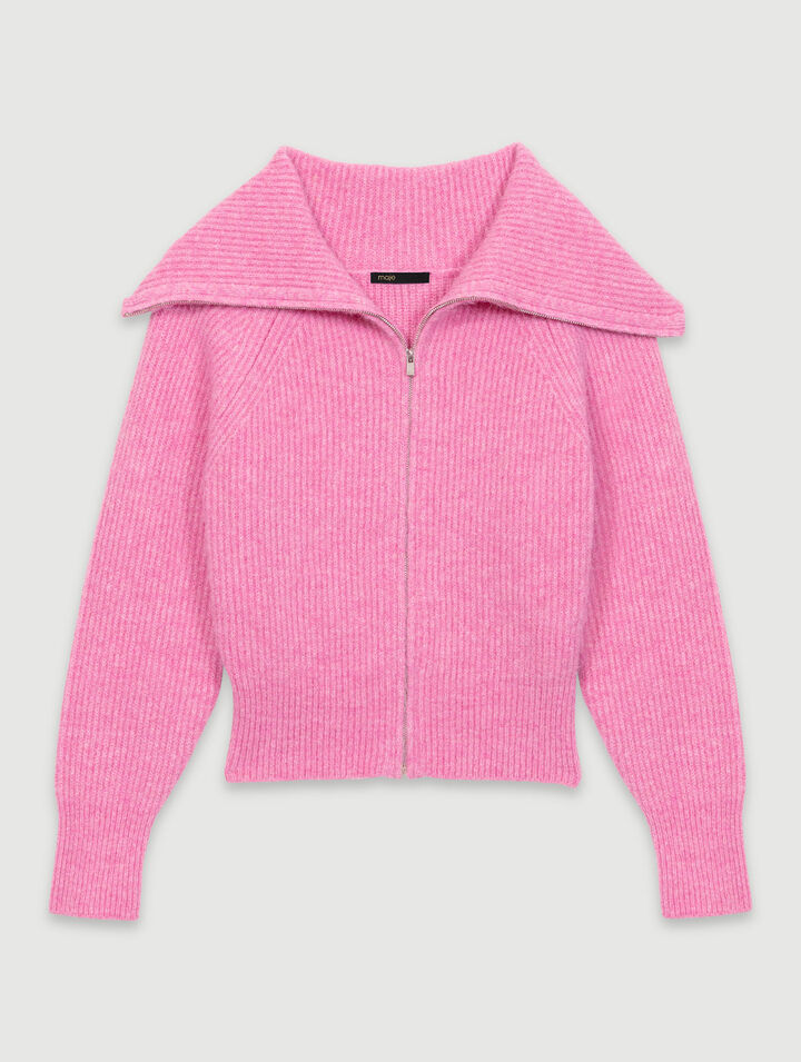 Cardigan en laine mélangée