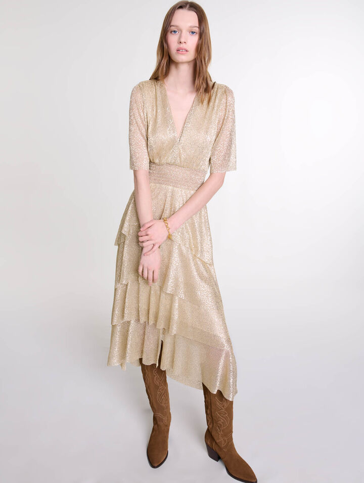 Robe scintillante à volants