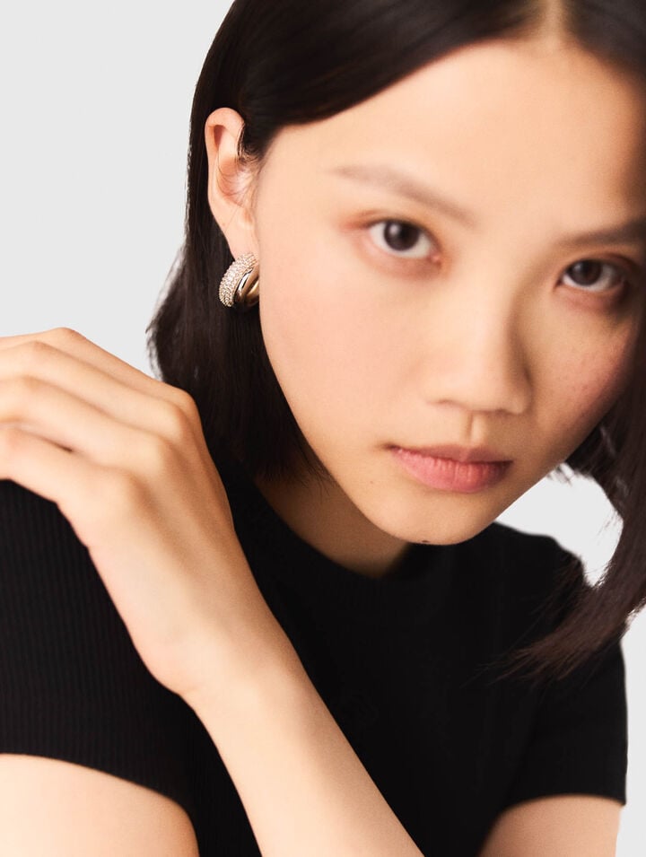 Boucles d'oreilles strassées