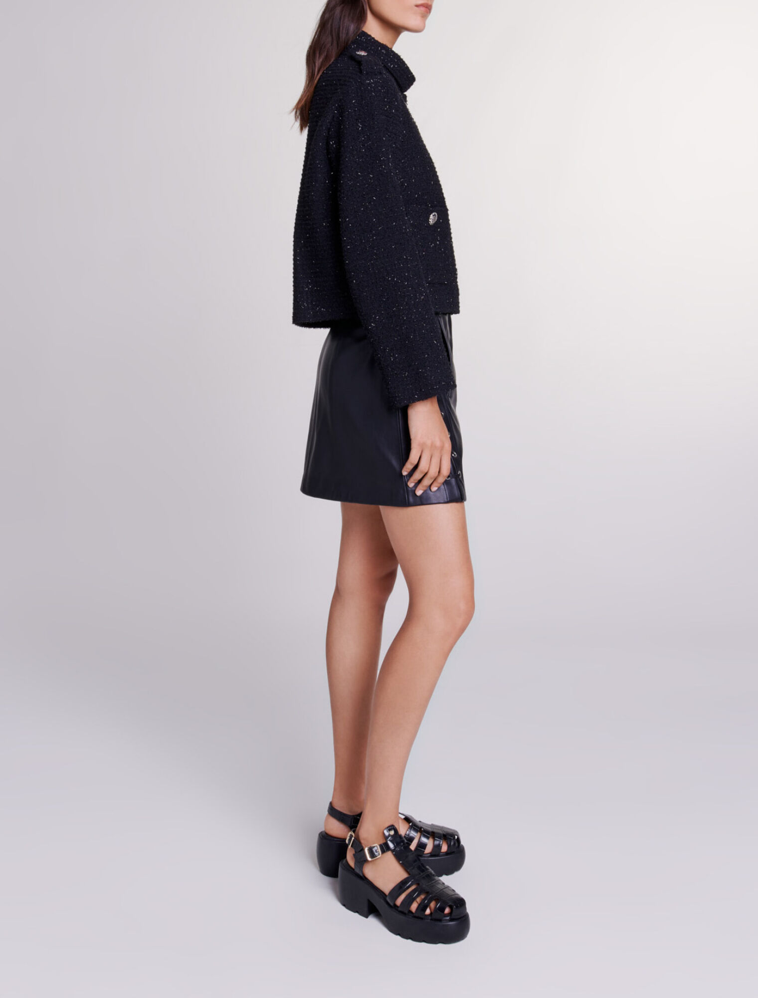 Short tweed jacket