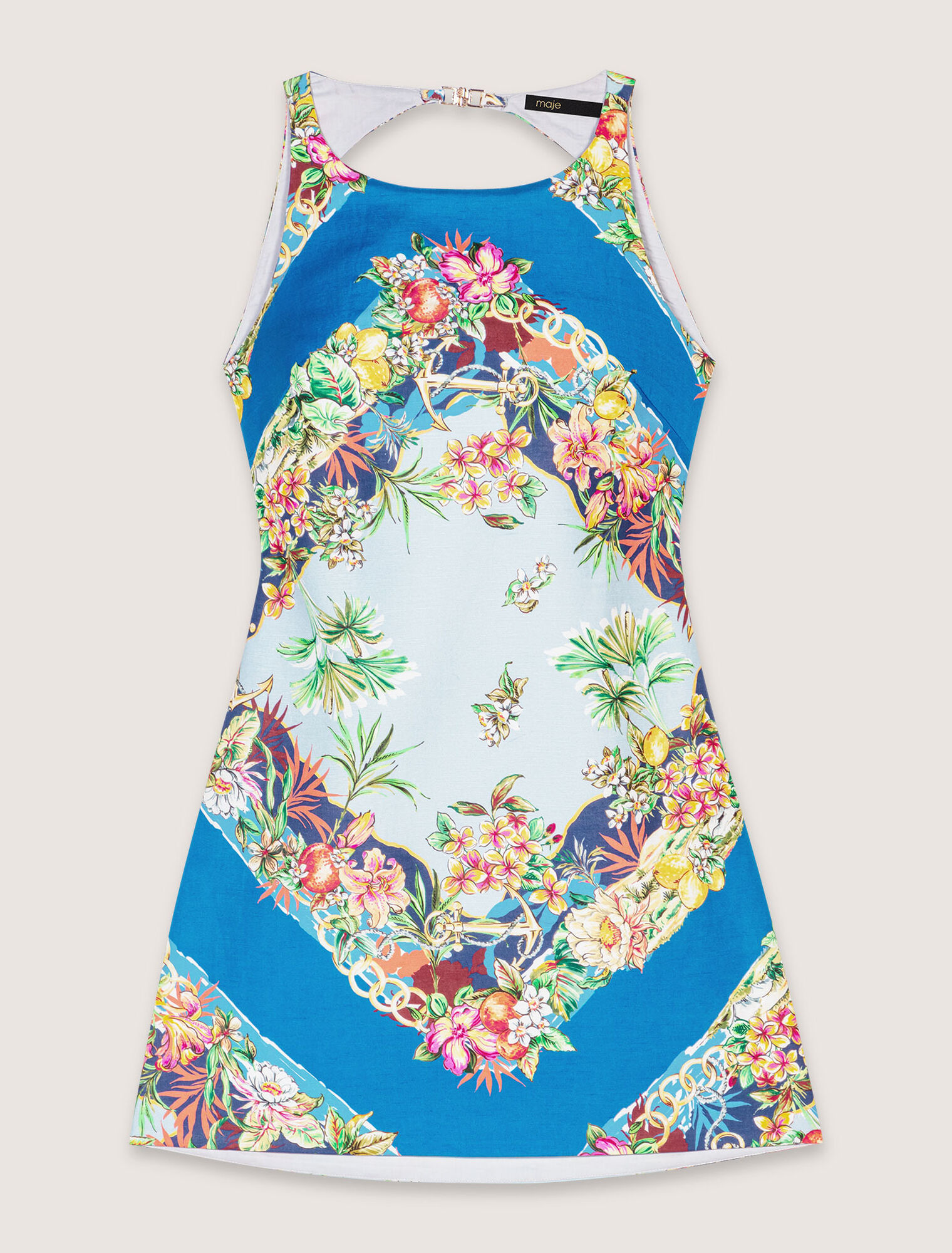 Robe droite imprimée