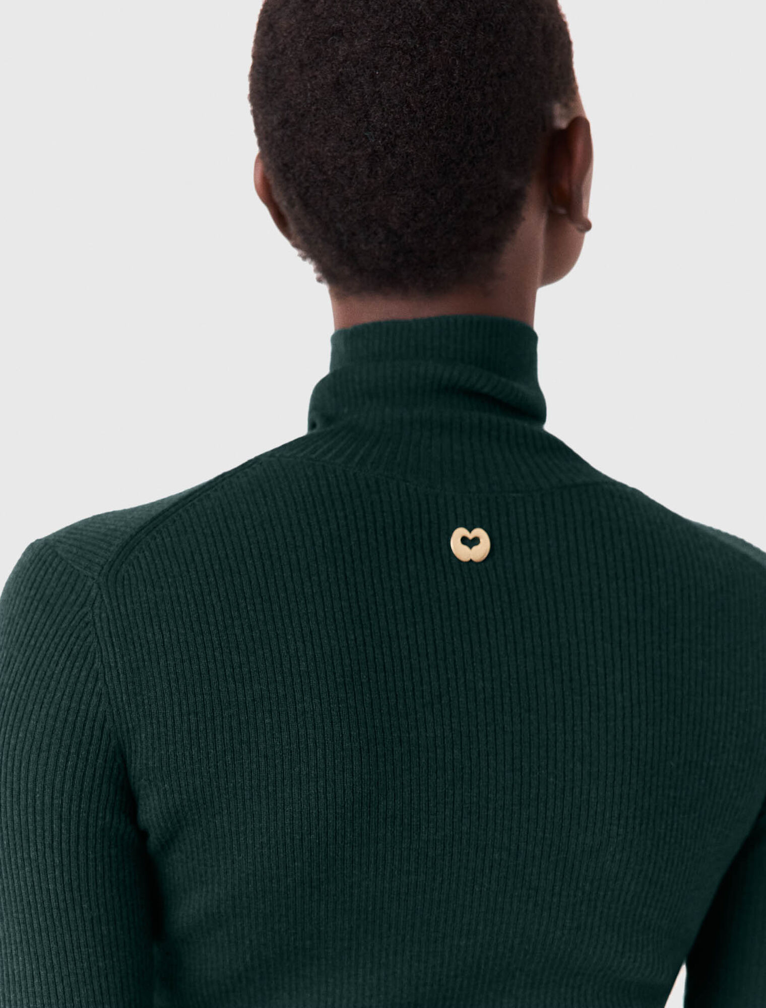 Second-skin high-neck jumper