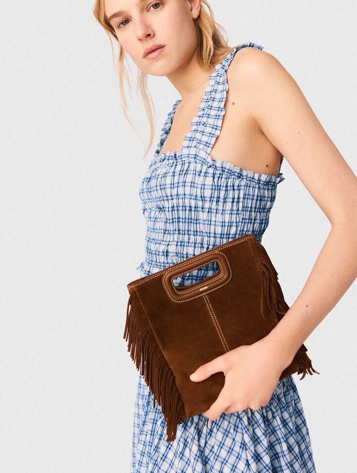 Top smock&eacute; en coton strass&eacute;