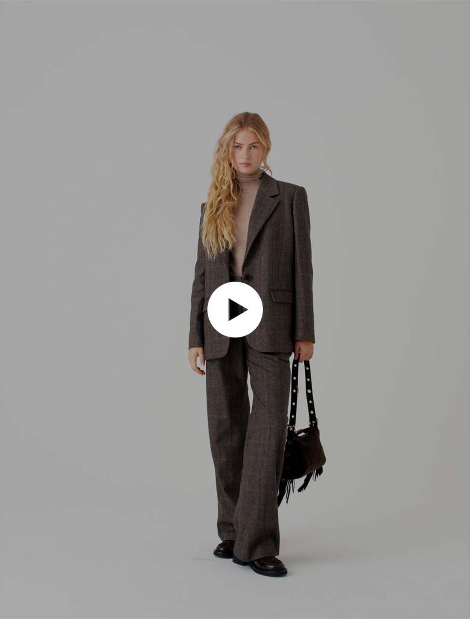 Veste de tailleur avec ceinture