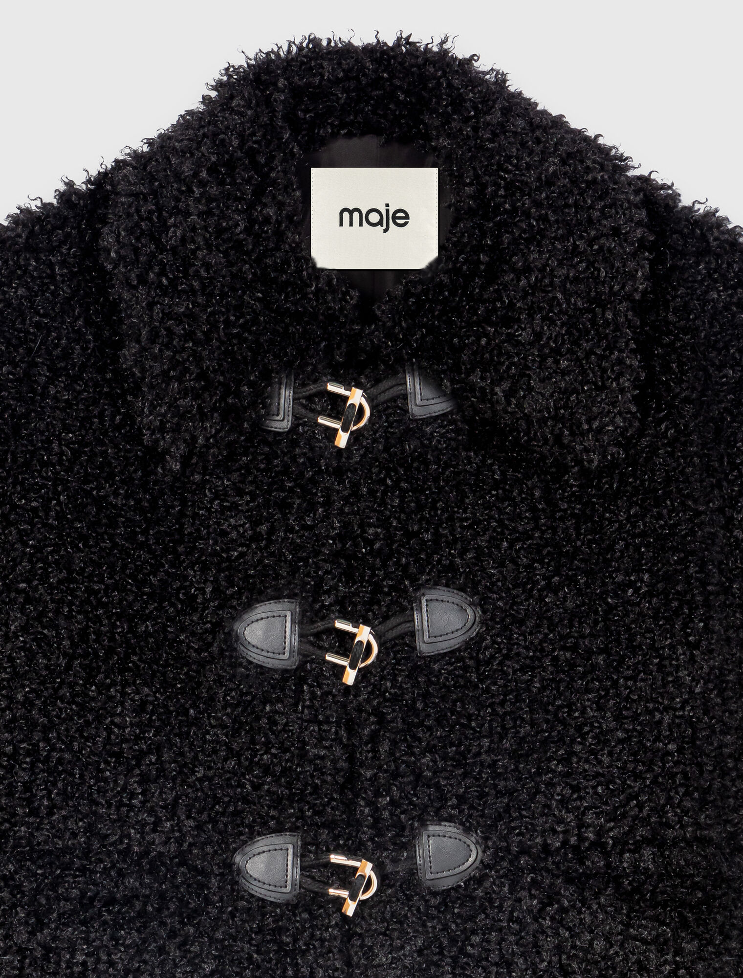 Curly faux fur jacket
