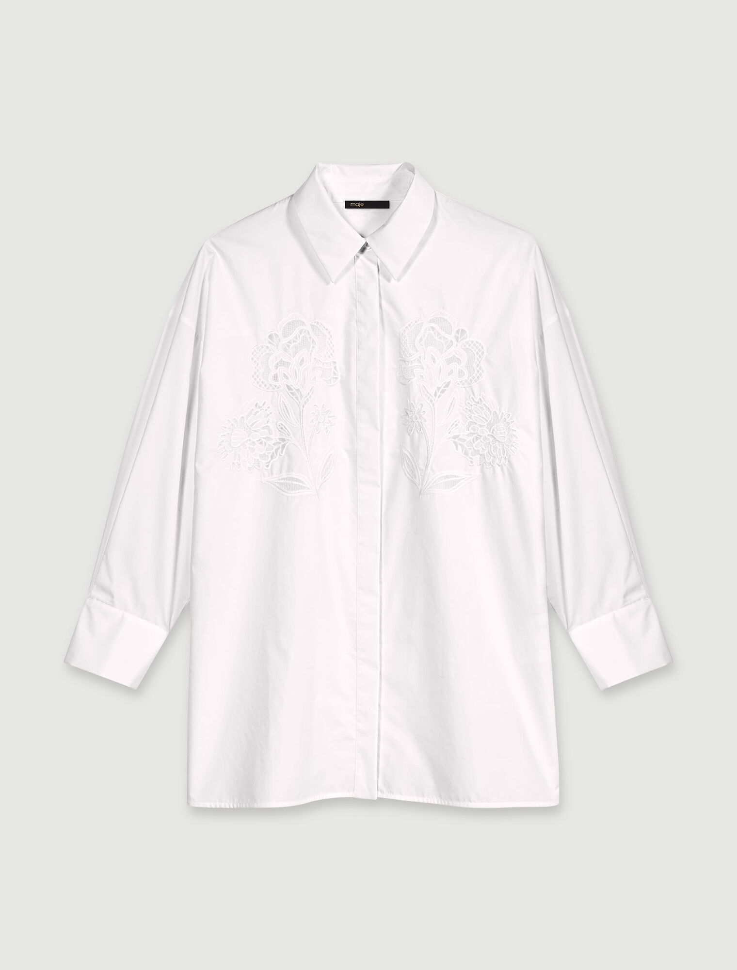 Chemise popeline à crochet