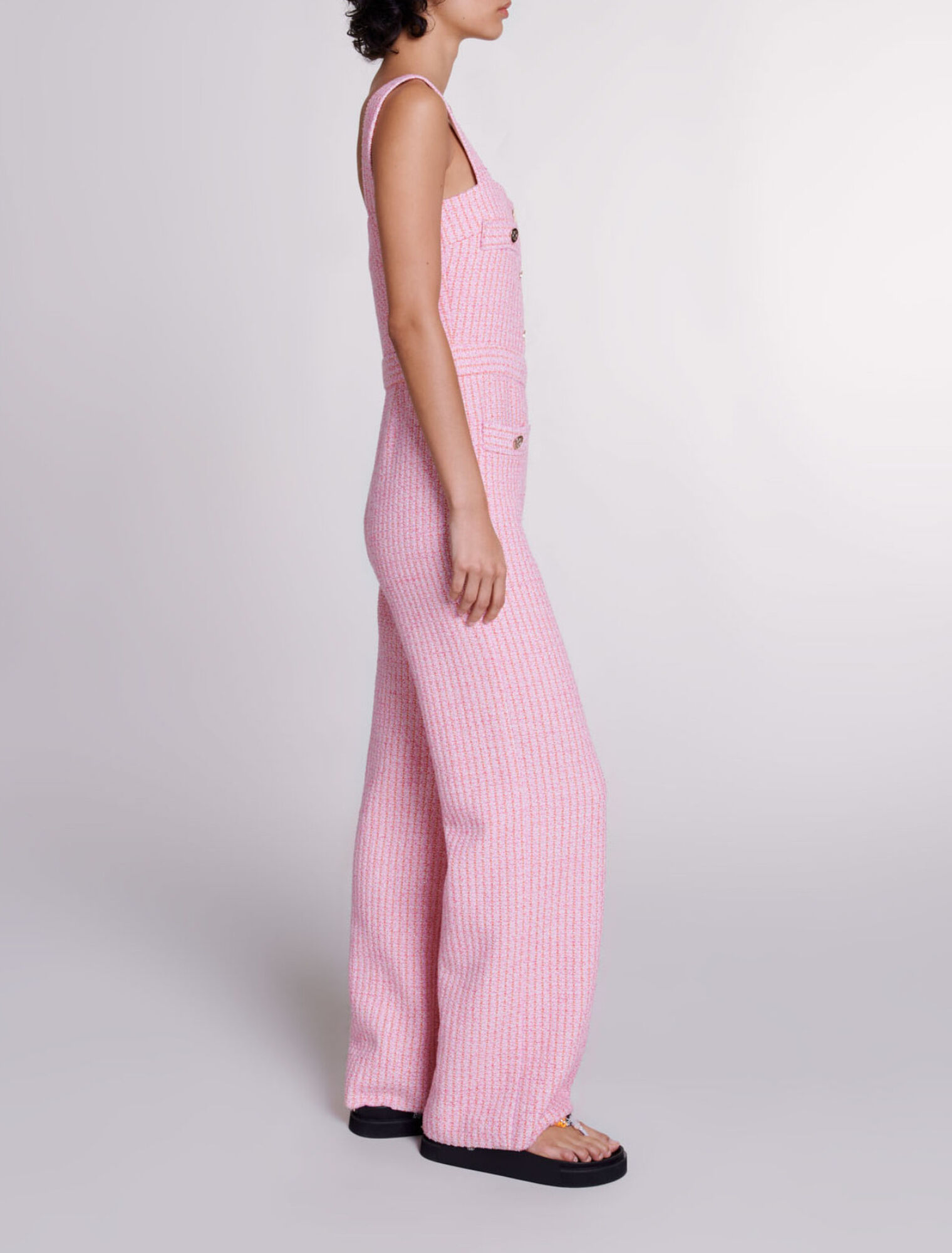 Tweed dungarees