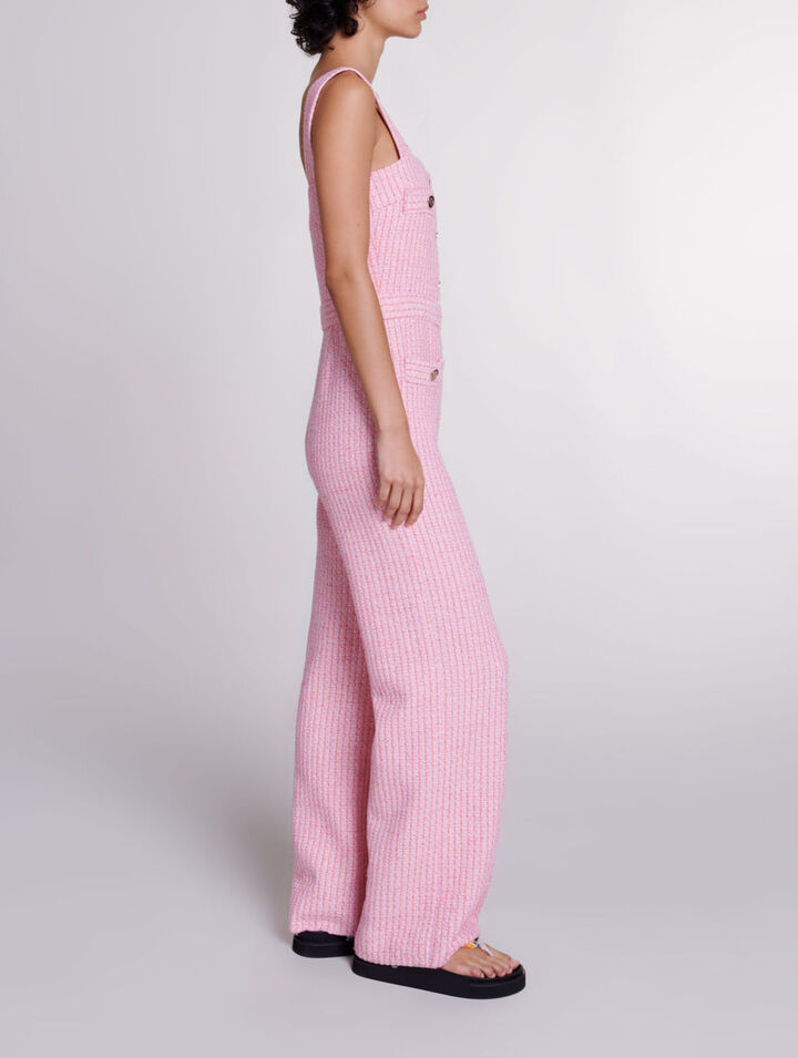 Tweed dungarees