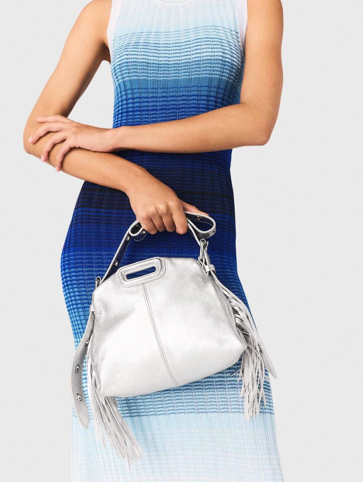 Sac Miss M mini en cuir m&eacute;tal