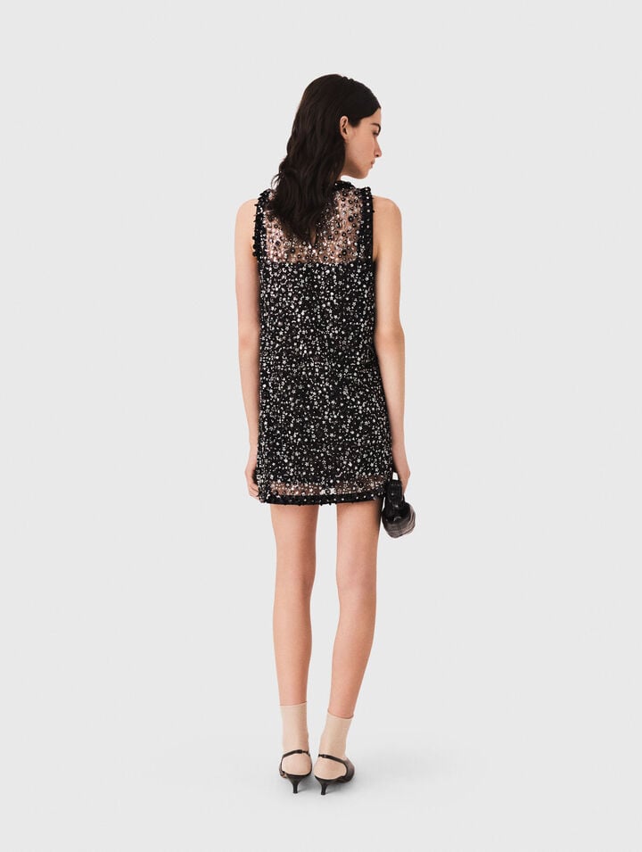 Rhinestone floral dress