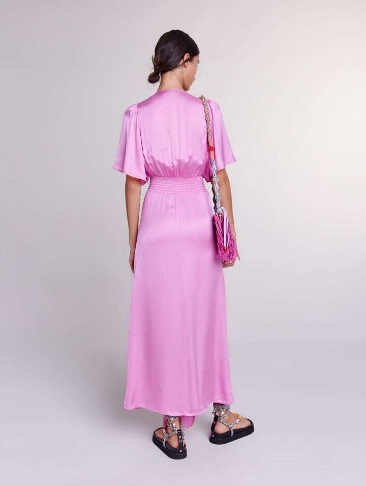 Satin-look maxi dress