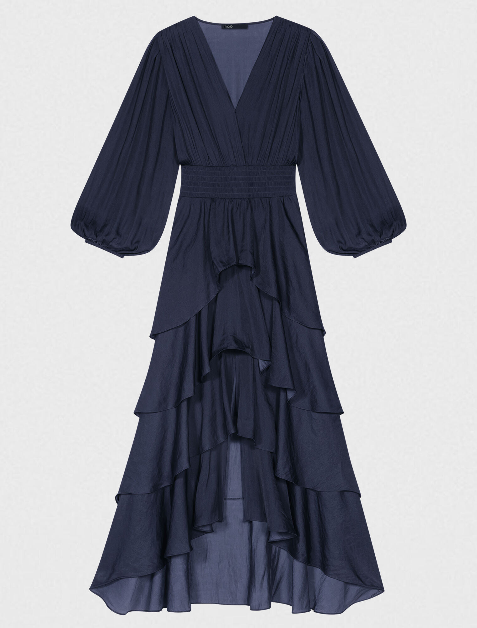 Ruffled maxi dress