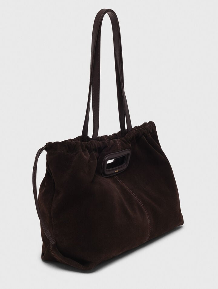 Sac M tote en cuir suède