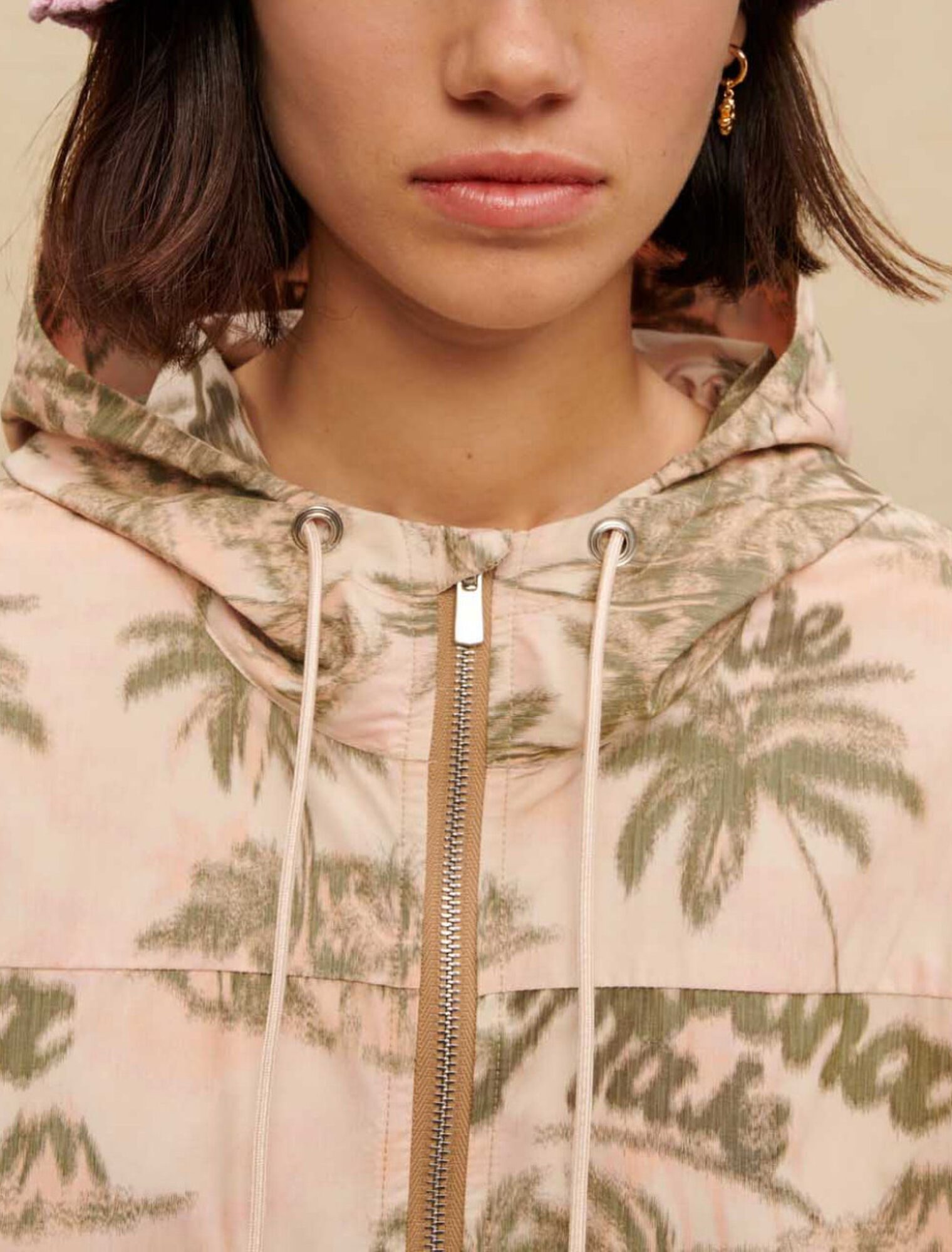 Veste à motifs palmiers