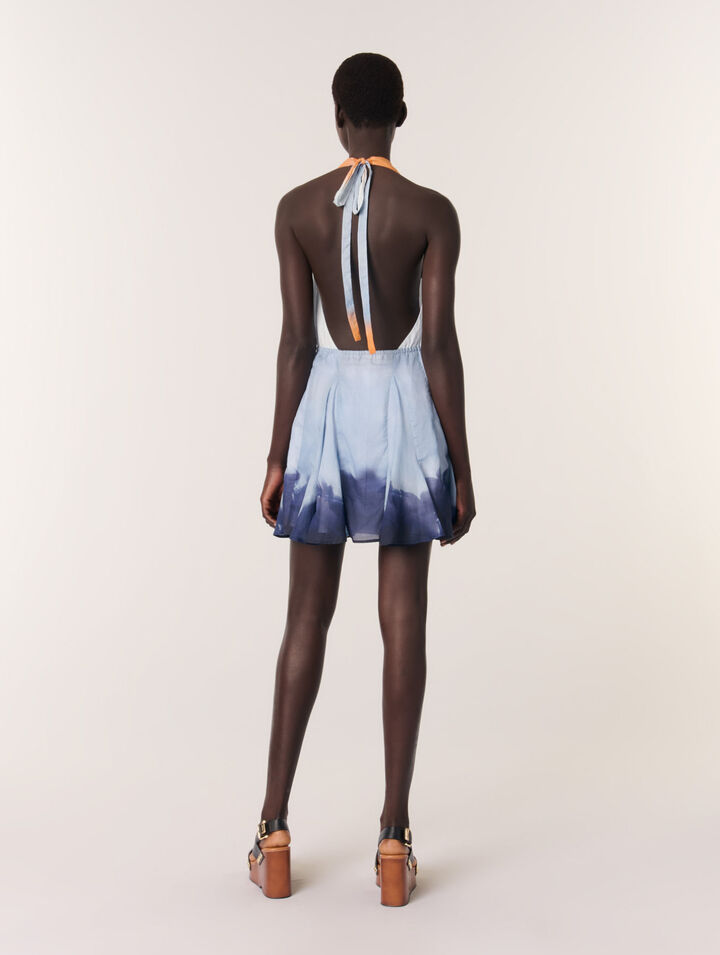 Robe courte tie & dye