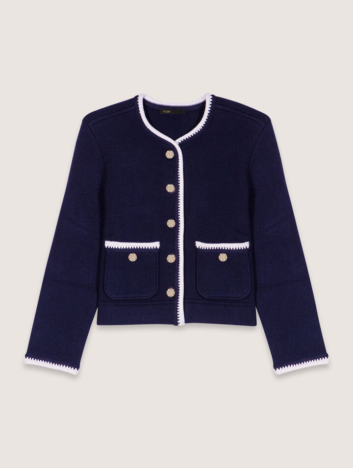 Cardigan en laine mélangée