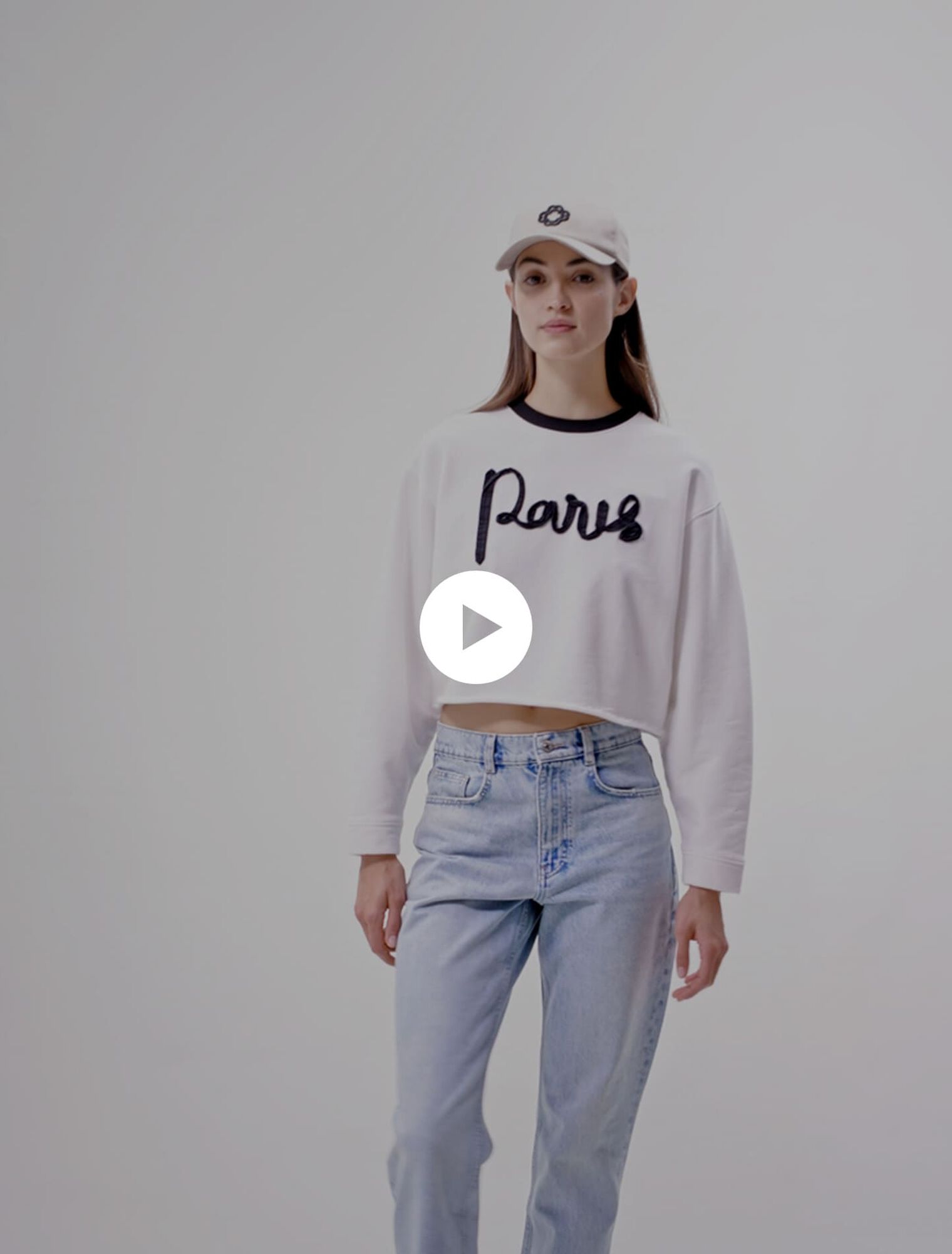 Cropped sweatshirt