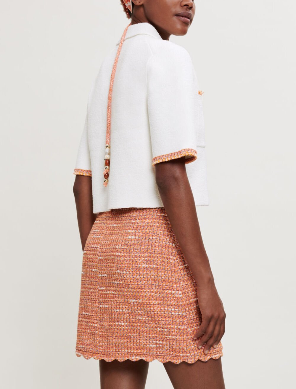 Jupe tweed maje shop