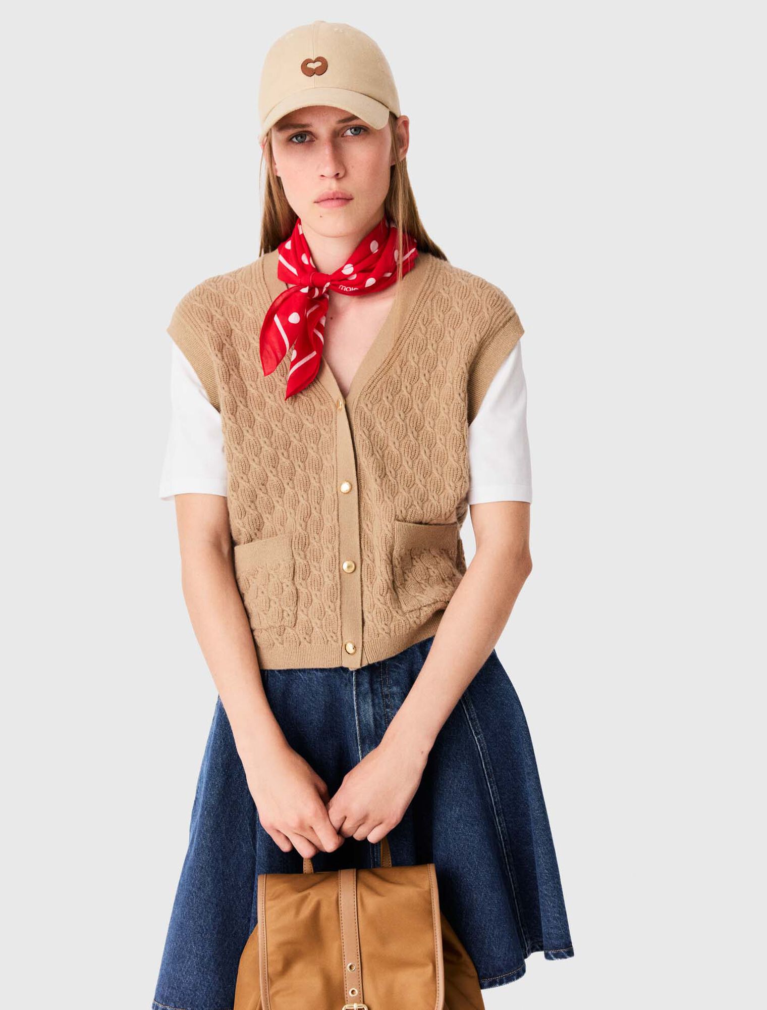 2-in-1 effect cardigan