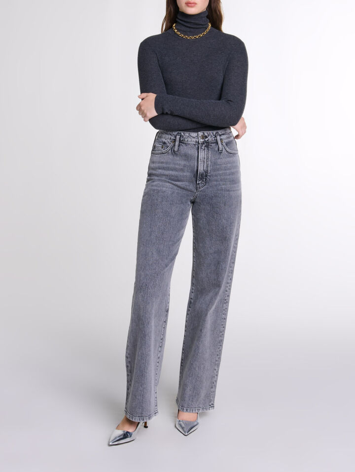 Wool and silk jumper