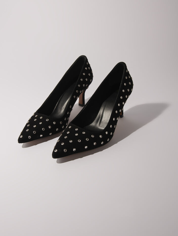 Escarpins pointus à strass