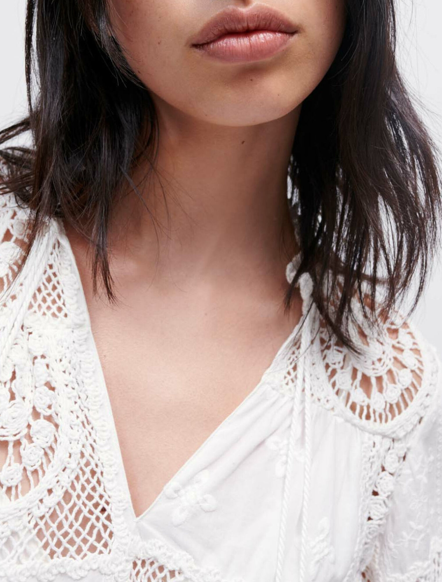 Robe en voile et crochet