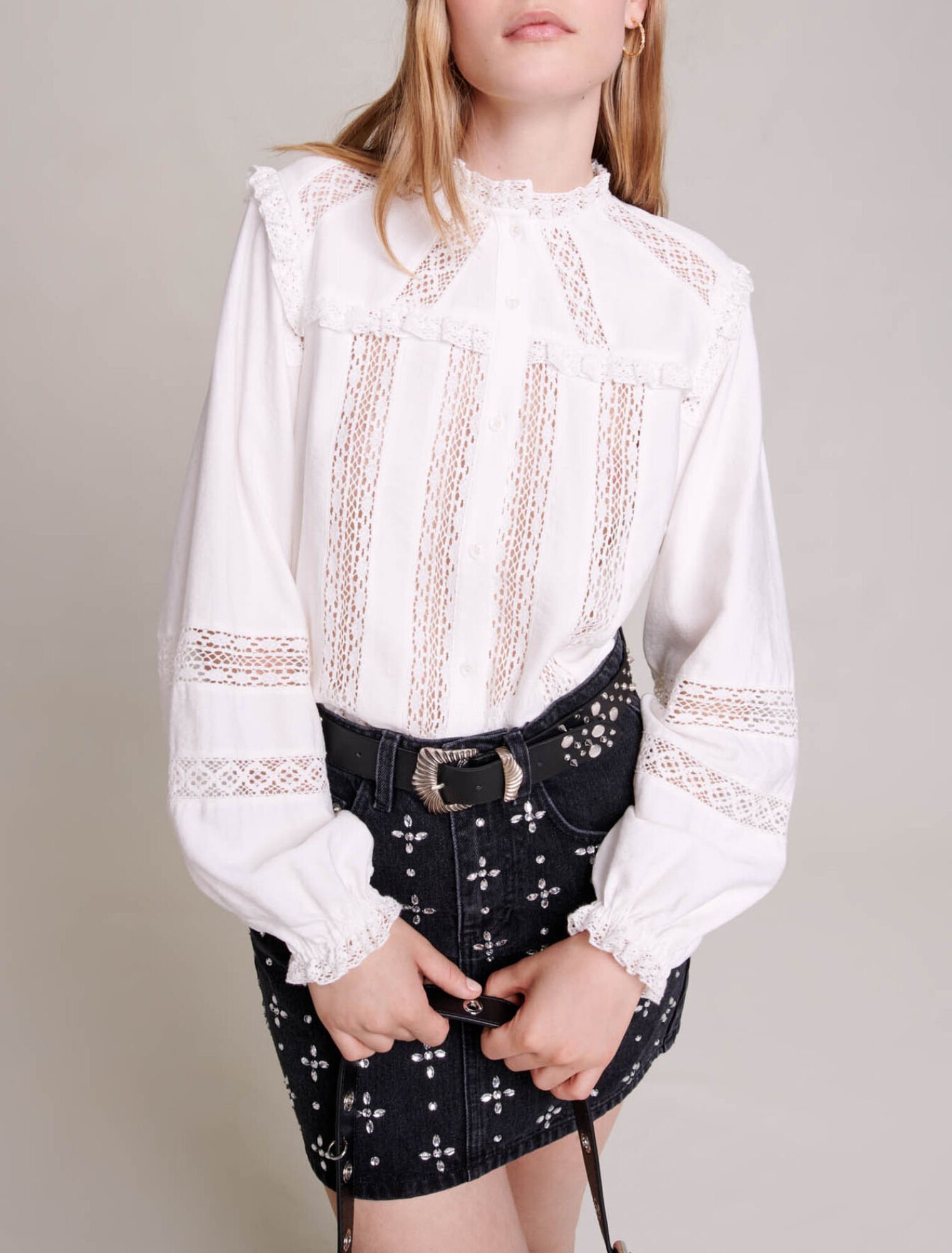 Openwork shirt