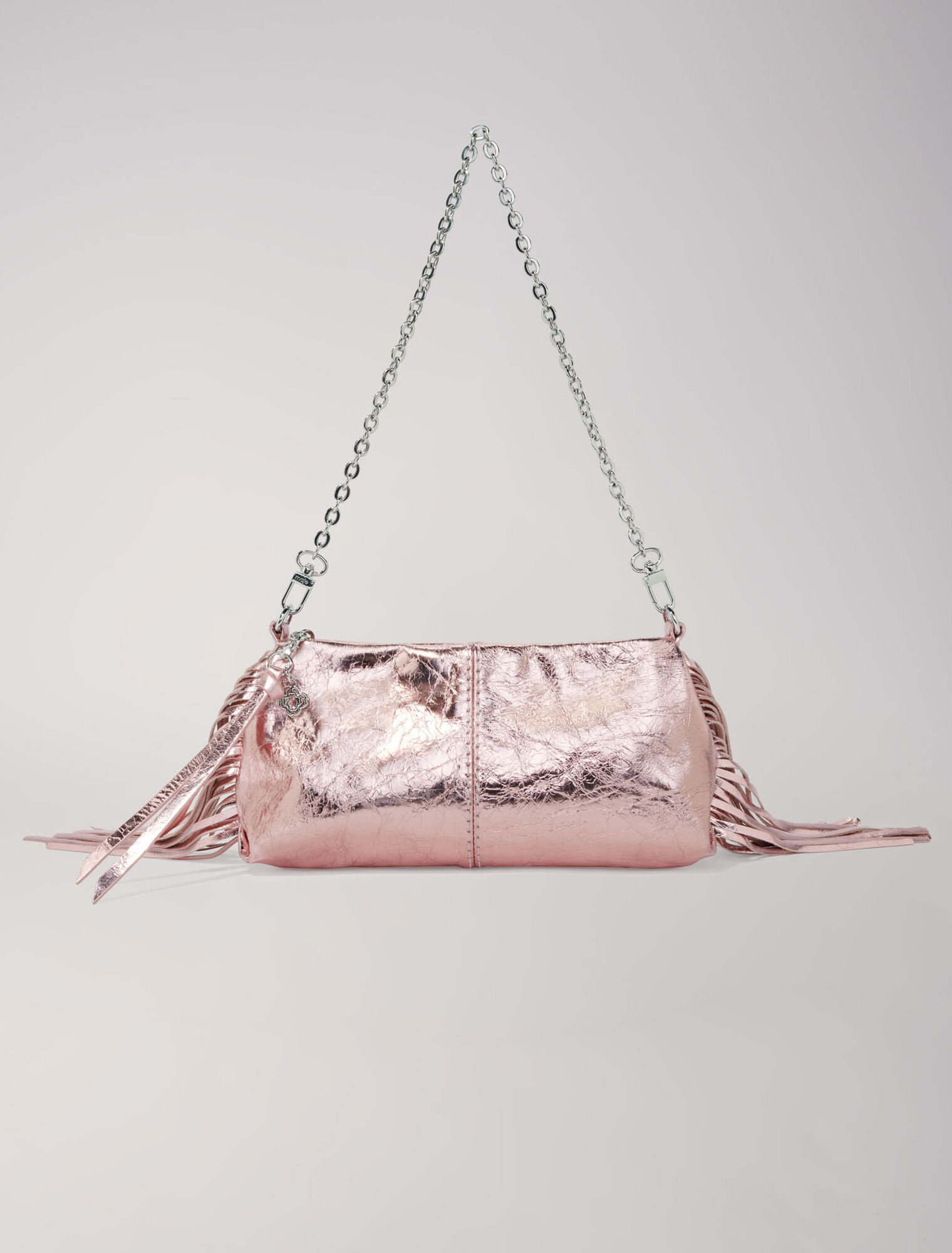 Metallic leather Miss M clutch bag
