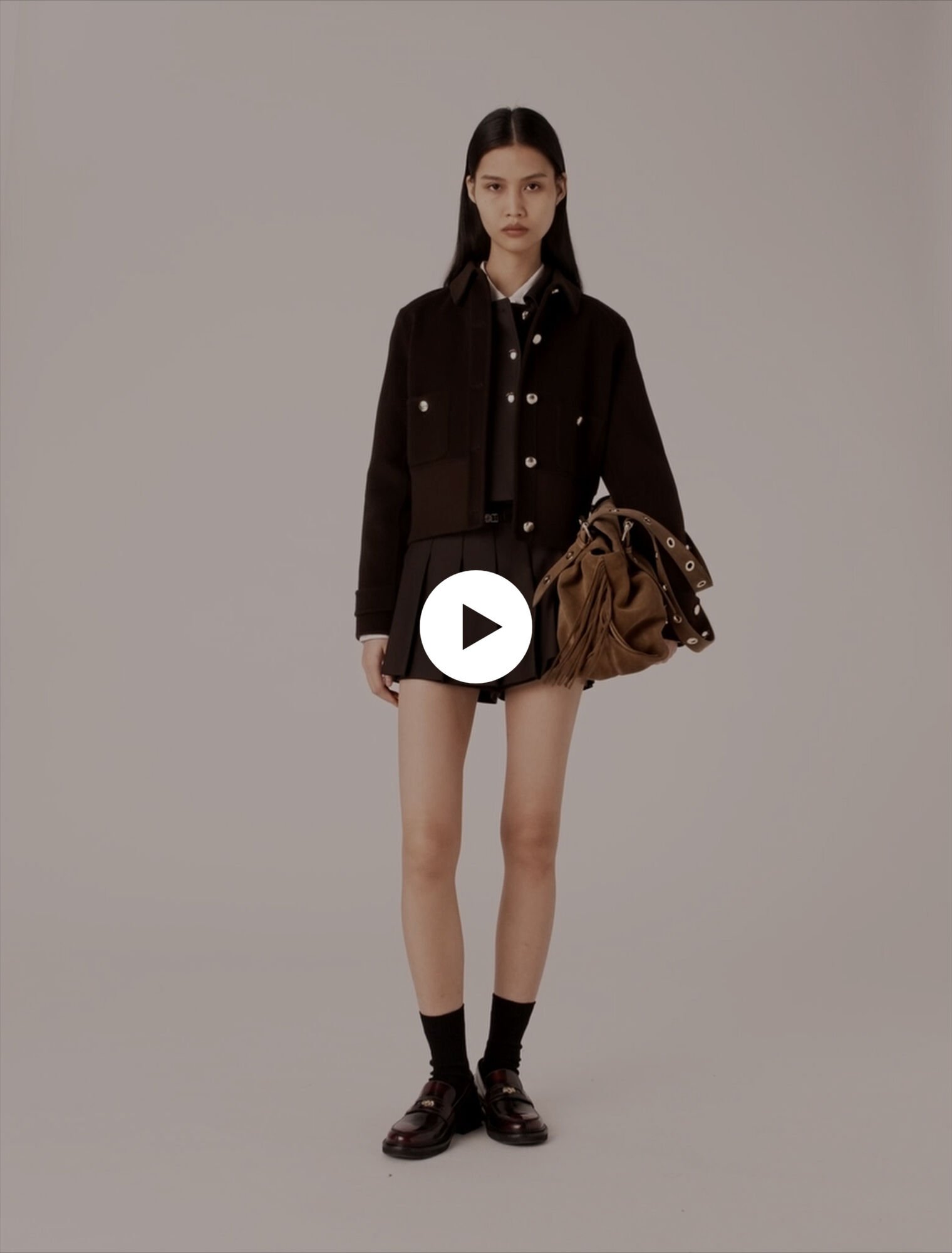 Short reversible coat