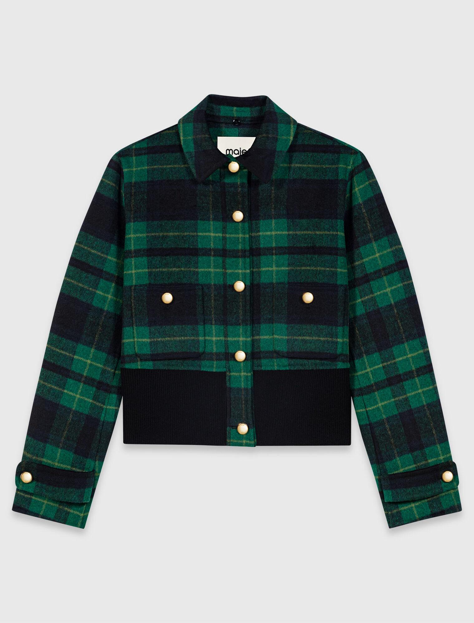 Reversible faux leather jacket