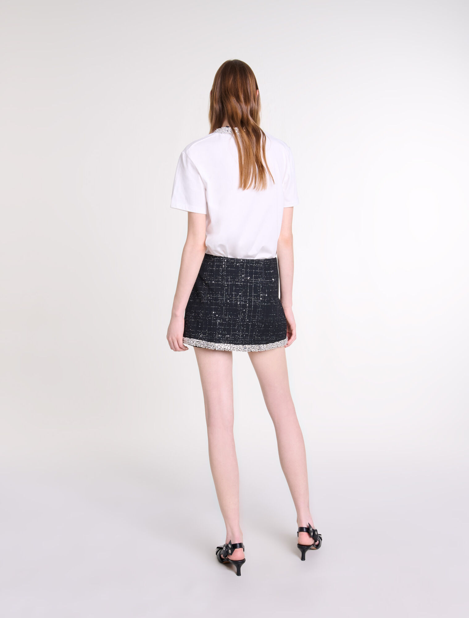 Sequinned skort
