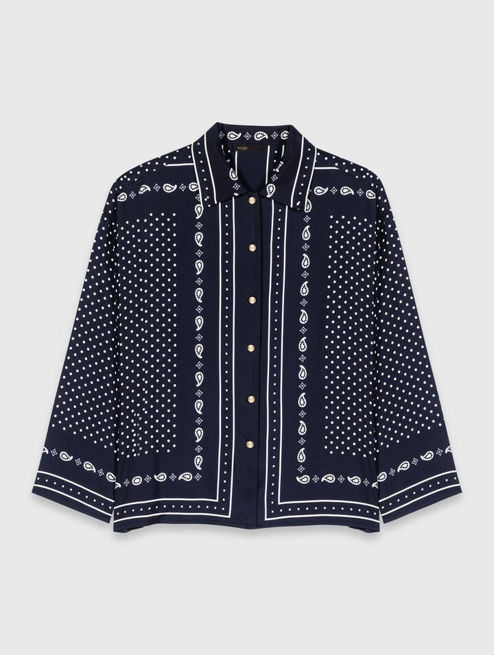 Flowing printed shirt