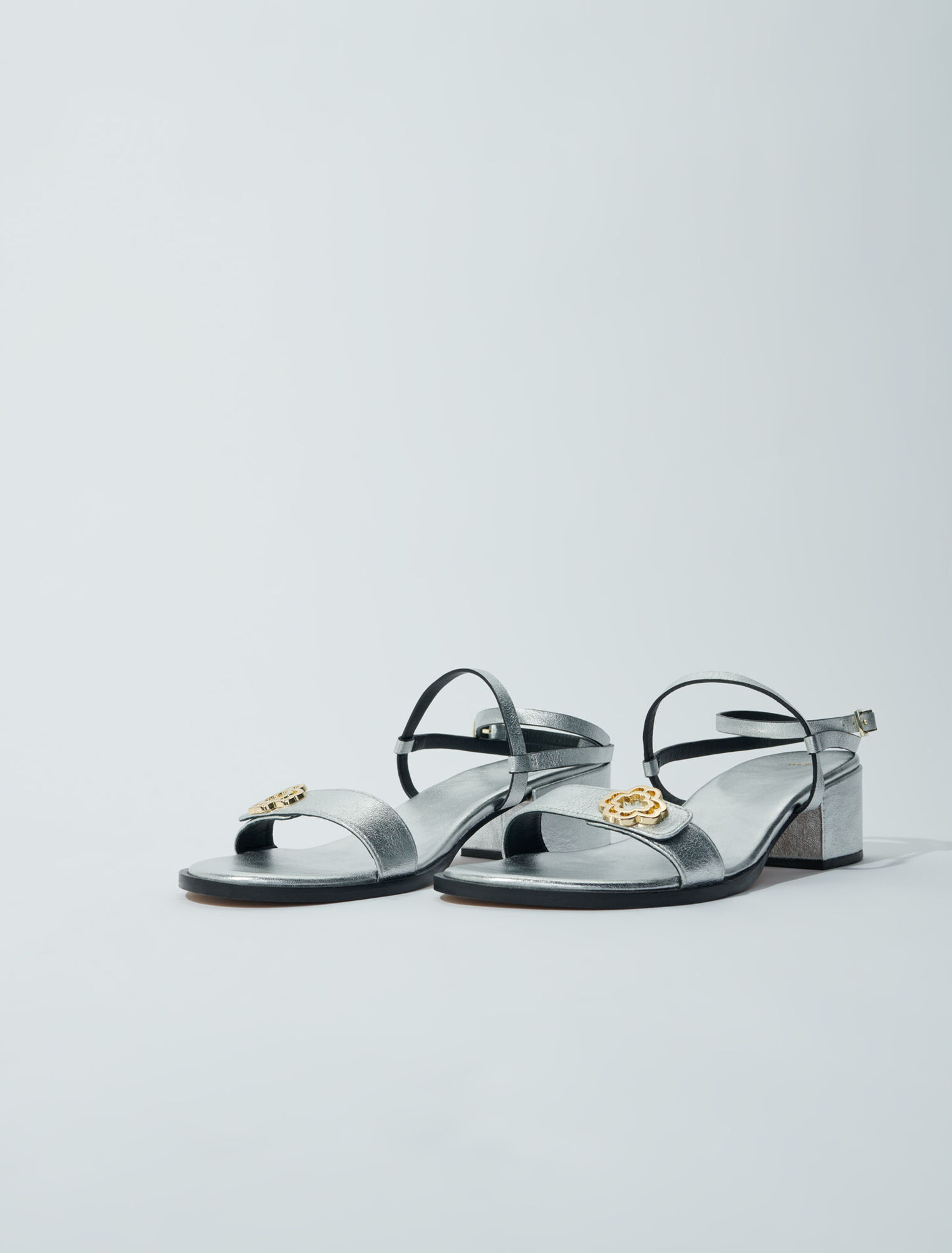 Sandales à brides en cuir