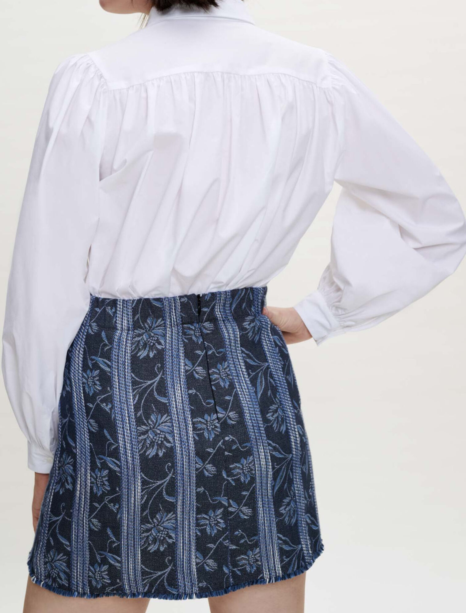 Jacquard trompe l'oeil shorts