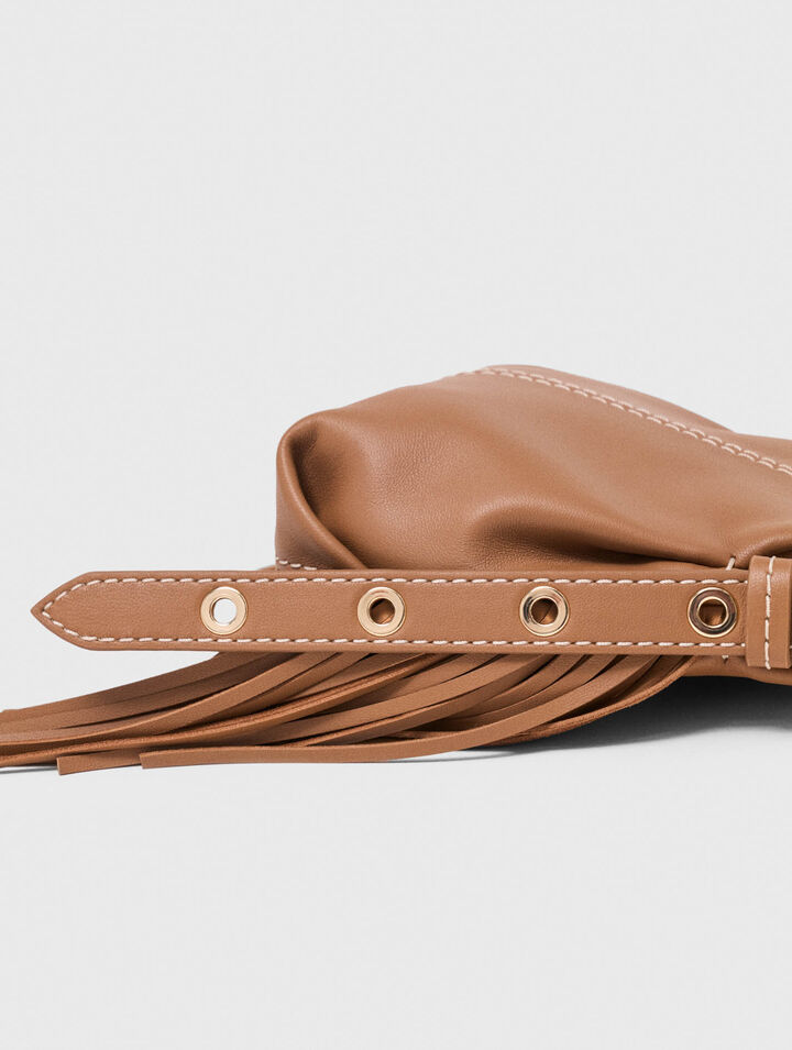 Sac Miss M micro en cuir surpiqu&eacute;
