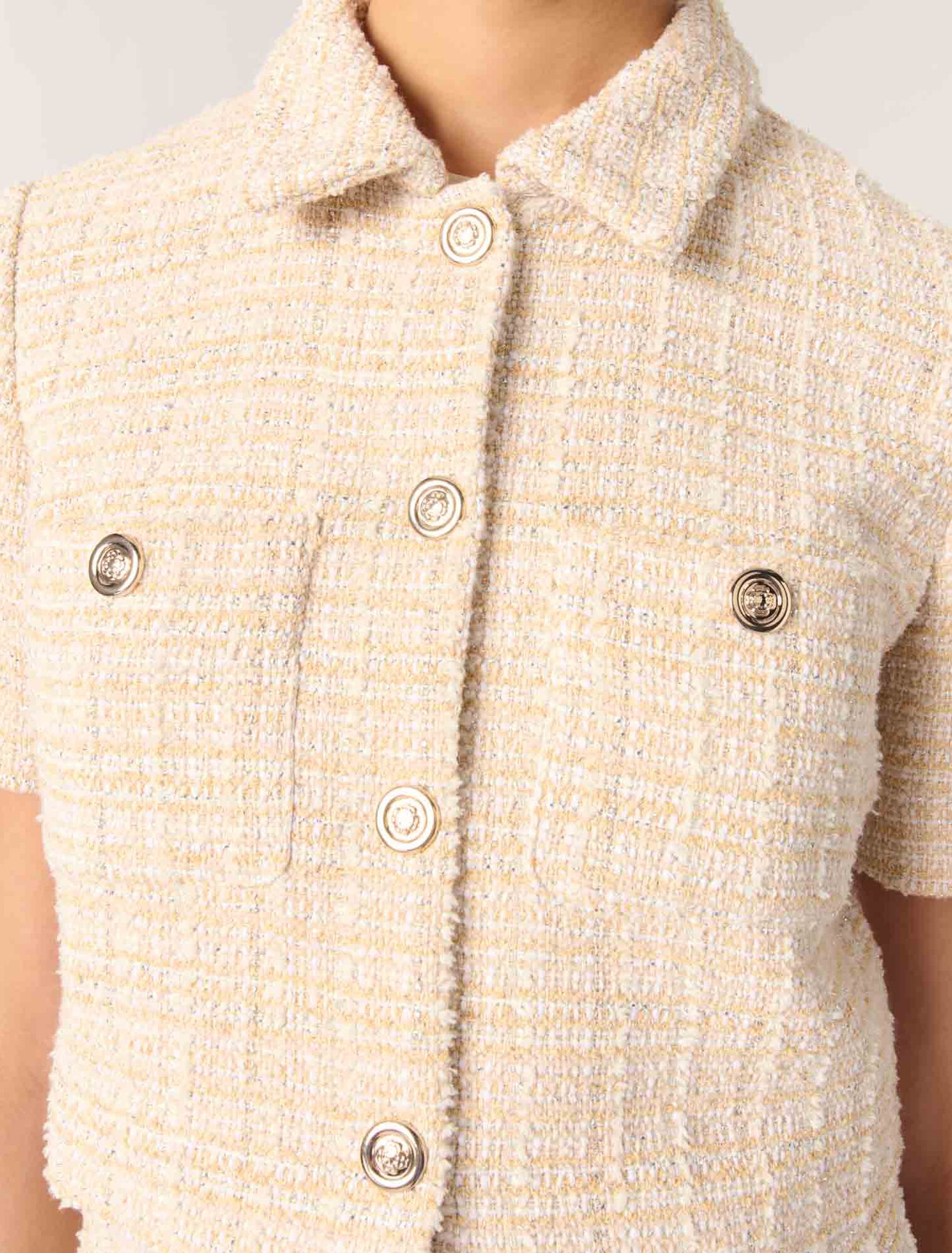 Veste courte en tweed