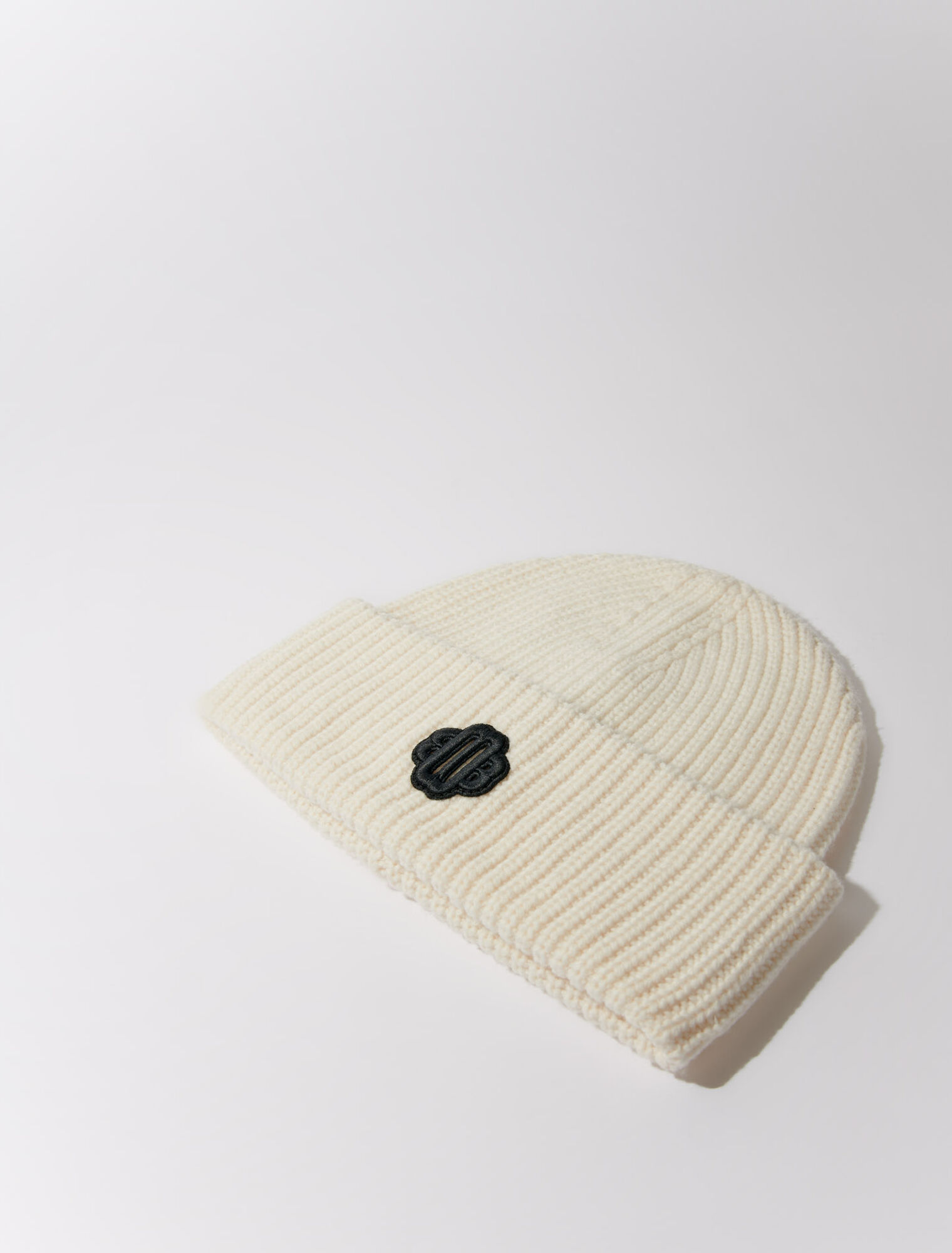 Bonnet mix laine en maille cotelée