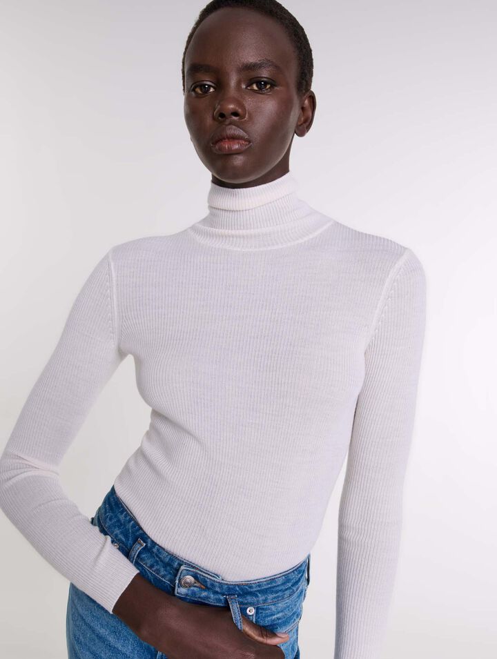 Pull en laine et soie